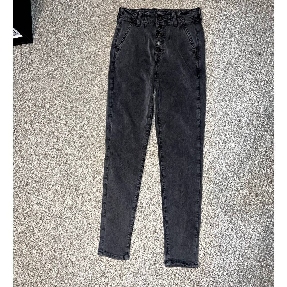 American Eagle Highest Rise Button Jeggings size 2 short